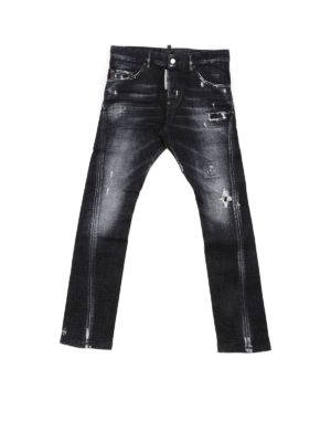 DSQUARED2: jeans - Black Twist jeans