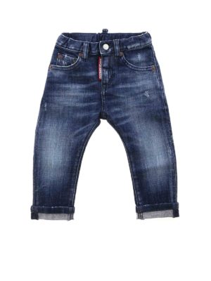 DSQUARED2: jeans - Turn-up jeans in blue
