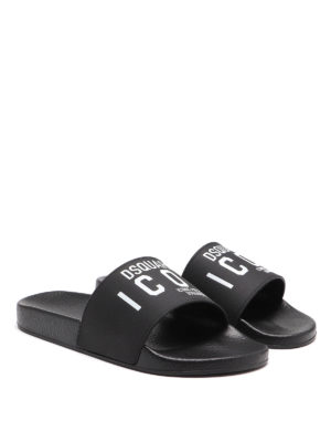 dsquared icon flip flops