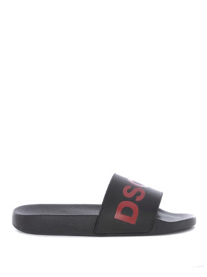 DSQUARED2: sandali - Sandali aperti con fascia logo