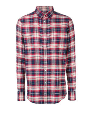 DSQUARED2: camicie - Camicia Check Relax Dan