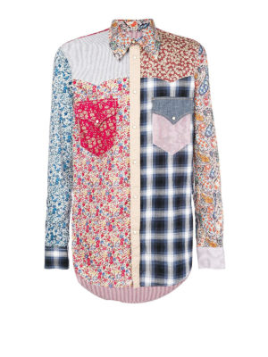 DSQUARED2: camicie - Camicia patchwork