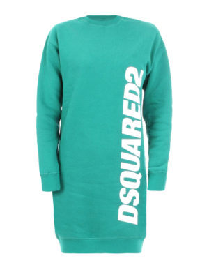 DSQUARED2: Kurze Kleider - Kurzes Kleid - Grün