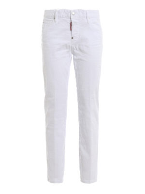 DSQUARED2: Straight Leg Jeans - Straight Leg Jeans - Weiß