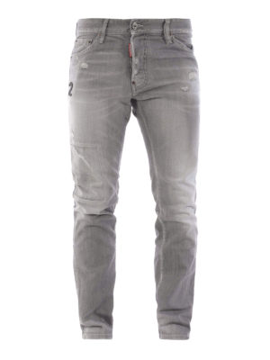 DSQUARED2: straight leg jeans - Cool Guy stretch denim jeans