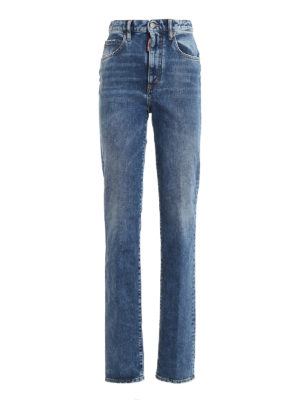 DSQUARED2: Straight Leg Jeans - Straight Leg Jeans - Jeansblau