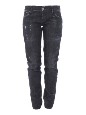DSQUARED2: Straight Leg Jeans - Straight Leg Jeans - Schwarz