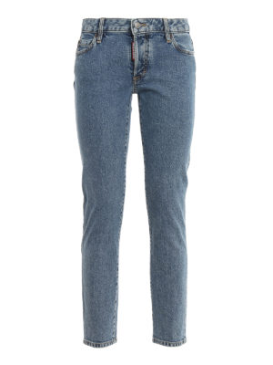 DSQUARED2: Straight Leg Jeans - Straight Leg Jeans - Jeansblau