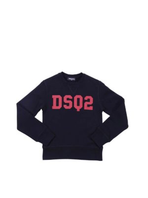 DSQUARED2: Sweatshirts & Sweaters - Black Dsq2 sweatshirt with print