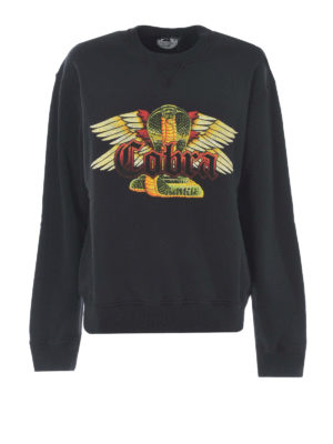DSQUARED2: Felpe e maglie - Felpa over con stampa Cobra