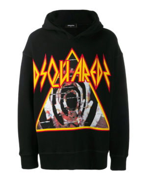 DSQUARED2: Sweatshirts & Sweaters - Rock logo hooded sweater