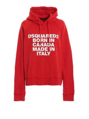 DSQUARED2: Sweatshirts und Pullover - Sweatshirt - Rot