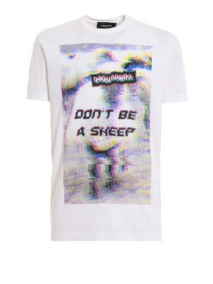 DSQUARED2: t-shirts - Blurry print T-shirt
