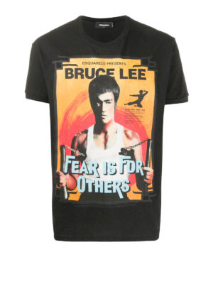 DSQUARED2: t-shirts - Bruce Lee cotton T-shirt