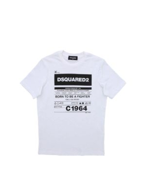 DSQUARED2: t-shirts - Dsquared 2 C1964 T-shirt in white