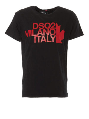 DSQUARED2: t-shirts - Milano Italy T-shirt