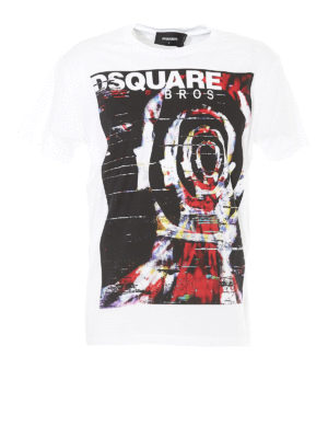 DSQUARED2: t-shirts - Psychedelic bros T-shirt