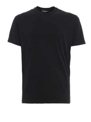 DSQUARED2: t-shirts - Rear maxi print black T-shirt