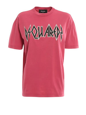 DSQUARED2: t-shirts - Rock logo print T-shirt
