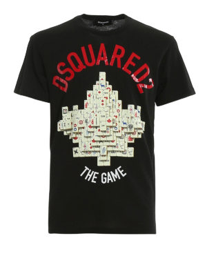 DSQUARED2: t-shirts - The Game cotton T-shirt