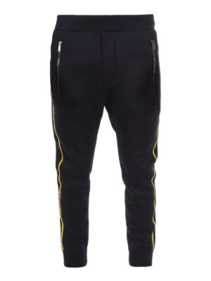 DSQUARED2: tracksuit bottoms - Logo band tracksuit pants
