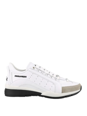 DSQUARED2: sneakers - Sneaker 551 in pelle e suede
