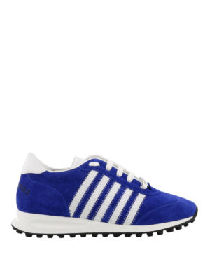 DSQUARED2: sneakers - Sneaker New Runner Hiking blu