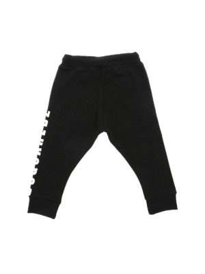 DSQUARED2: trousers - Black trousers with Dsquared2 print