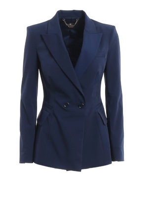 ELISABETTA FRANCHI: Blazer - Blazer - Azul
