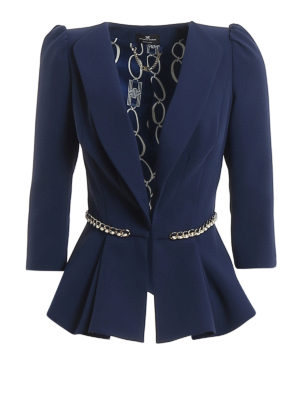 ELISABETTA FRANCHI: Blazer - Blazer - Azul