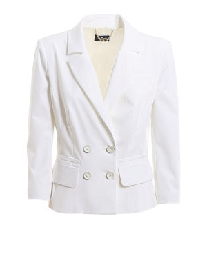 ELISABETTA FRANCHI: Blazer - Blazer - Blanco