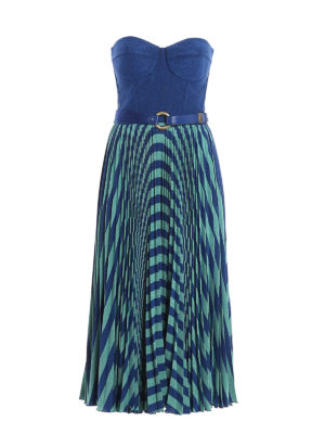 ELISABETTA FRANCHI: Vestidos de cóctel - Vestido De Cóctel - Azul