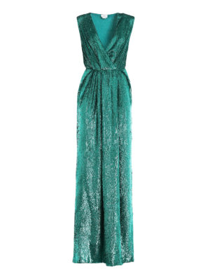 ELISABETTA FRANCHI: Vestidos de noche - Vestido De Noche - Azul Claro