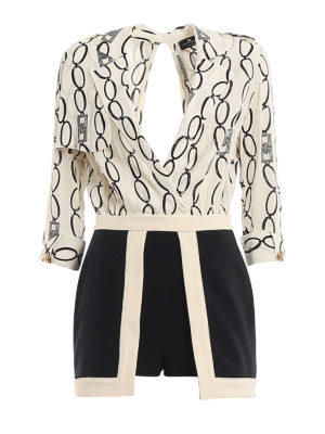 ELISABETTA FRANCHI: Jumpsuits - Jumpsuit - Creme