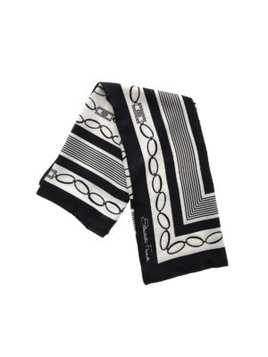 ELISABETTA FRANCHI: Bufandas y pañuelos - Bufanda - Blanco