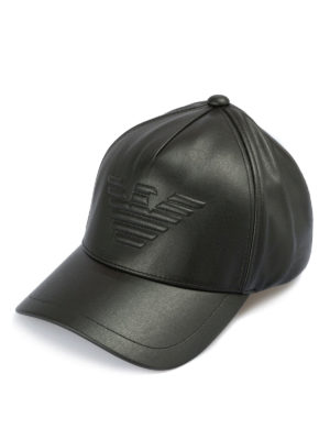 EMPORIO ARMANI: cappelli - Cappellino da baseball con logo goffrato