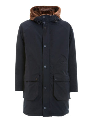 EMPORIO ARMANI: cappotti imbottiti - Piumino lungo con ecopelliccia