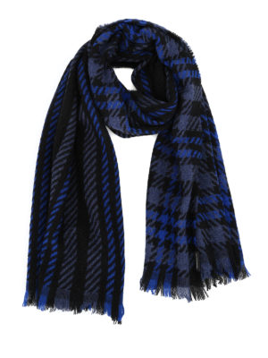 EMPORIO ARMANI: sciarpe e foulard - Sciarpa in misto lana pied-de-poule e quadri