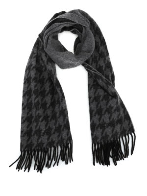 EMPORIO ARMANI: sciarpe e foulard - Sciarpa in cashmere e lana pied-de-poule