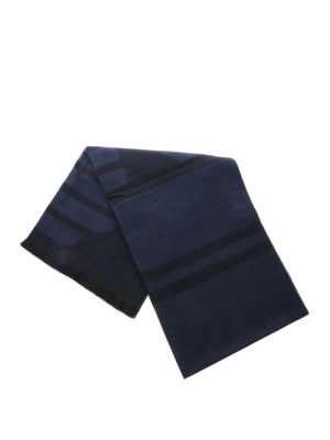 EMPORIO ARMANI: sciarpe e foulard - Sciarpa in lana con maxi logo