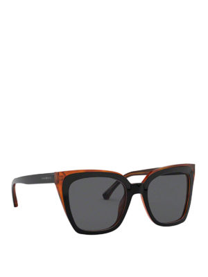 EMPORIO ARMANI: occhiali da sole - Occhiali da sole squadrati bicolori