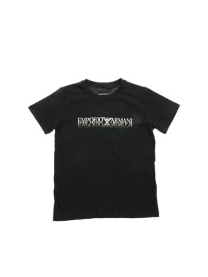 EMPORIO ARMANI: t-shirts - Emporio Armani print t-shirt in black