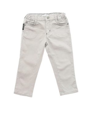 EMPORIO ARMANI: trousers - Grey pants with logo label