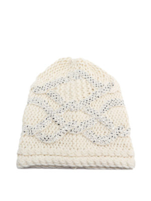 ERMANNO SCERVINO: berretti - Berretto in misto lana vergine decorato