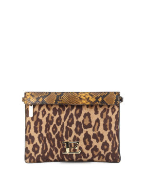 ERMANNO SCERVINO: clutches - Fulvia Leo print clutch