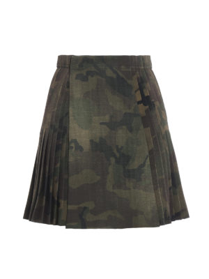 ERMANNO SCERVINO: minigonne - Minigonna in cady camouflage