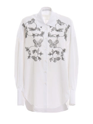 ERMANNO SCERVINO: camicie - Camicia over con ricami in perline