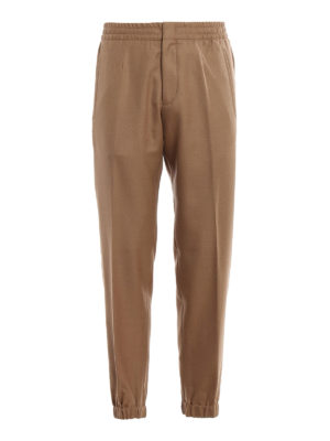 ERMENEGILDO ZEGNA: pantaloni casual - Pantaloni in twill di pelo di cammello