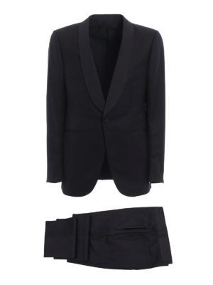 Ermenegildo Zegna: dinner suits - Wool and silk shawl lapel tuxedo