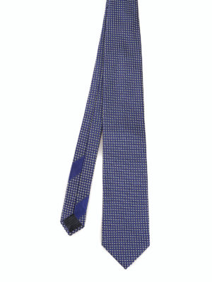 ERMENEGILDO ZEGNA: cravatte e papillion - Cravatta in seta a rombi